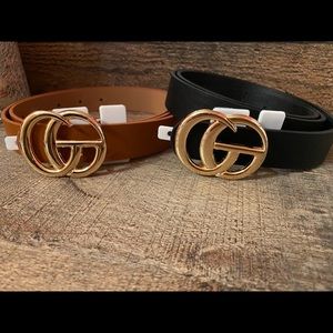 GG Faux Leather Belts